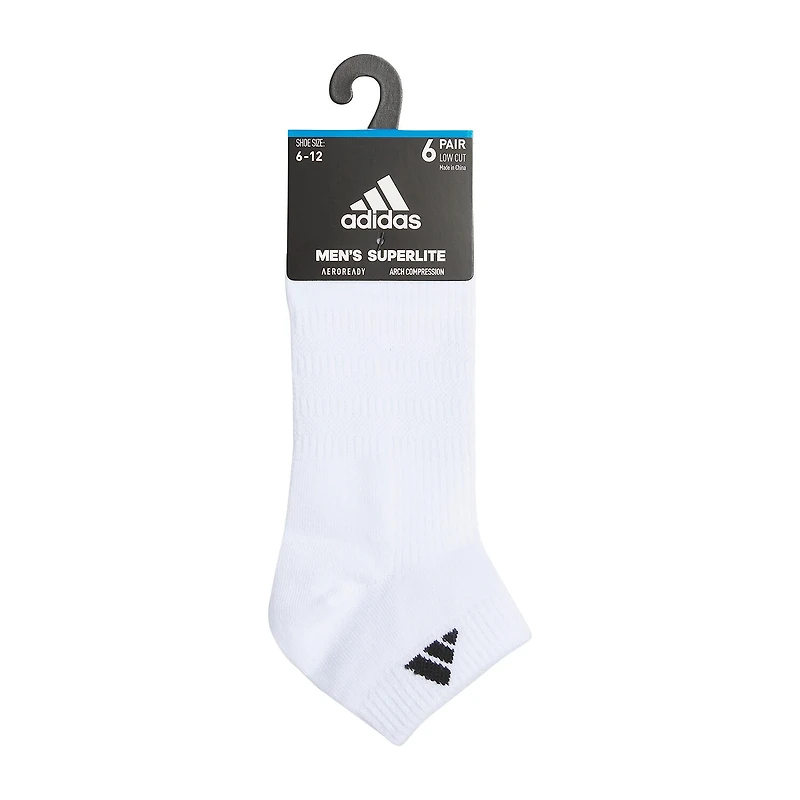 adidas Superlite Mens Multi-Pack 6 Pair Low Cut Socks