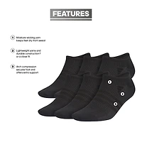adidas Superlite Mens Multi-Pack 6 Pair No Show Socks