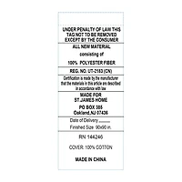 Waverly Antimicrobial treated Cotton Down Alternative Blanket