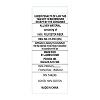Waverly Antimicrobial treated Down Alternative Gusseted Pillow