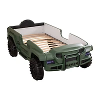 Dollinger Upholstered Wheeled  Platform Bed