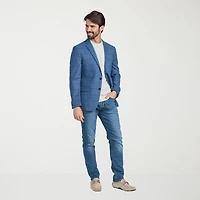 CRICKETEER™ Mens Windowpane Stretch Fabric Regular Fit Sport Coat