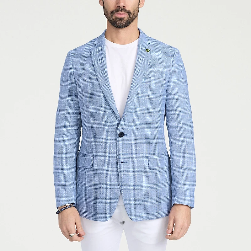 CRICKETEER™ Mens Plaid Stretch Fabric Regular Fit Sport Coat