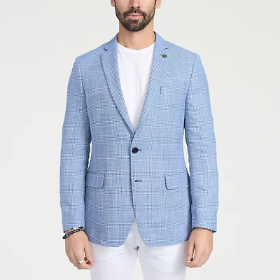 CRICKETEER™ Mens Plaid Stretch Fabric Regular Fit Sport Coat