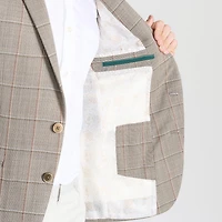 CRICKETEER™ Mens Windowpane Stretch Fabric Regular Fit Sport Coat