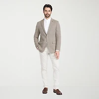 CRICKETEER™ Mens Windowpane Stretch Fabric Regular Fit Sport Coat