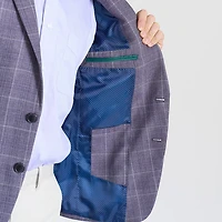 CRICKETEER™ Mens Plaid Stretch Fabric Regular Fit Sport Coat
