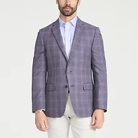 CRICKETEER™ Mens Plaid Stretch Fabric Regular Fit Sport Coat