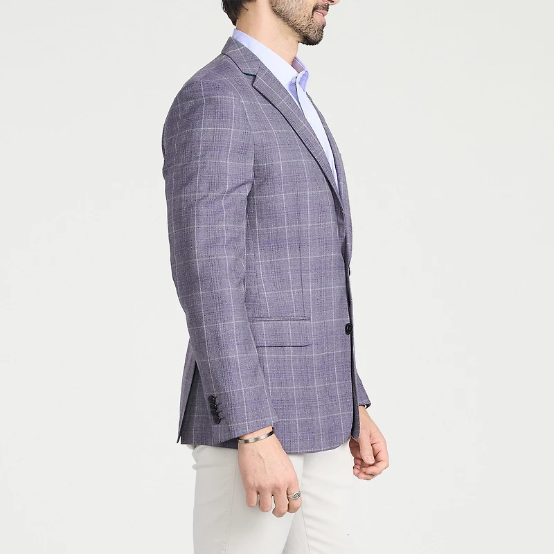 CRICKETEER™ Mens Plaid Stretch Fabric Regular Fit Sport Coat