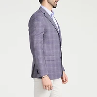 CRICKETEER™ Mens Plaid Stretch Fabric Regular Fit Sport Coat