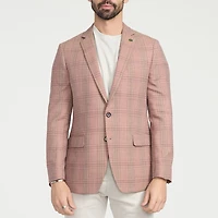 CRICKETEER™ Mens Plaid Stretch Fabric Regular Fit Sport Coat
