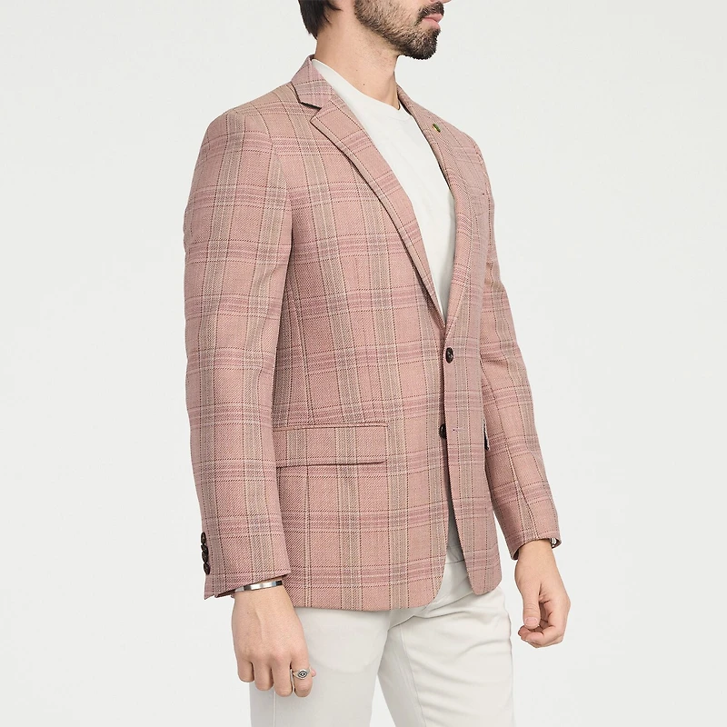 CRICKETEER™ Mens Plaid Stretch Fabric Regular Fit Sport Coat