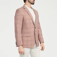 CRICKETEER™ Mens Plaid Stretch Fabric Regular Fit Sport Coat
