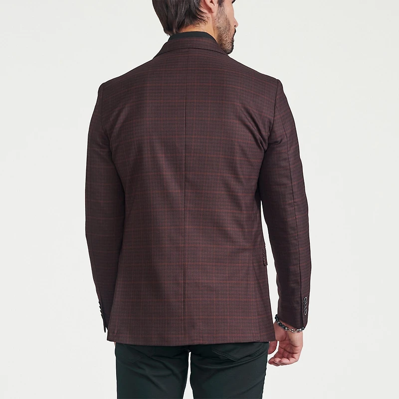 CRICKETEER™ Mens Checked Stretch Fabric Regular Fit Sport Coat