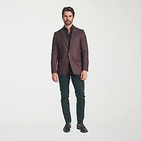 CRICKETEER™ Mens Checked Stretch Fabric Regular Fit Sport Coat