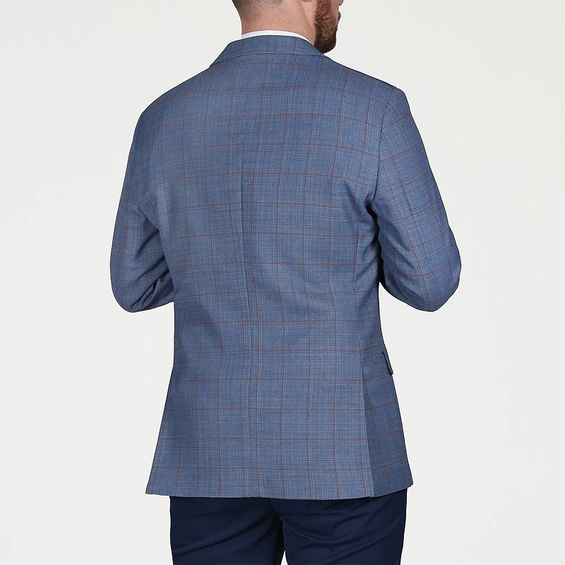CRICKETEER™ Mens Windowpane Stretch Fabric Regular Fit Sport Coat