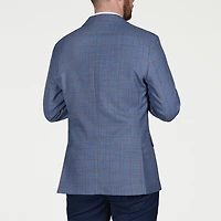 CRICKETEER™ Mens Windowpane Stretch Fabric Regular Fit Sport Coat