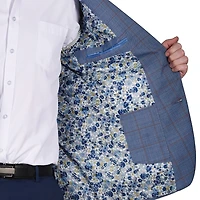 CRICKETEER™ Mens Windowpane Stretch Fabric Regular Fit Sport Coat