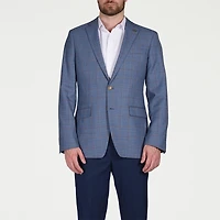 CRICKETEER™ Mens Windowpane Stretch Fabric Regular Fit Sport Coat