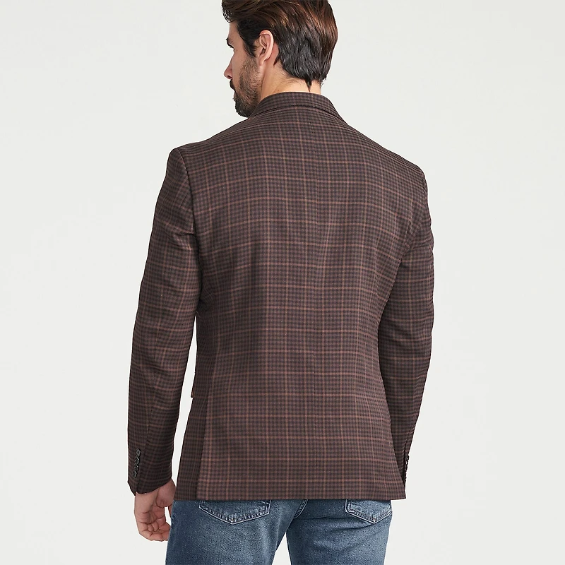 CRICKETEER™ Mens Plaid Stretch Fabric Regular Fit Sport Coat