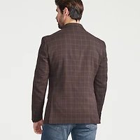 CRICKETEER™ Mens Plaid Stretch Fabric Regular Fit Sport Coat