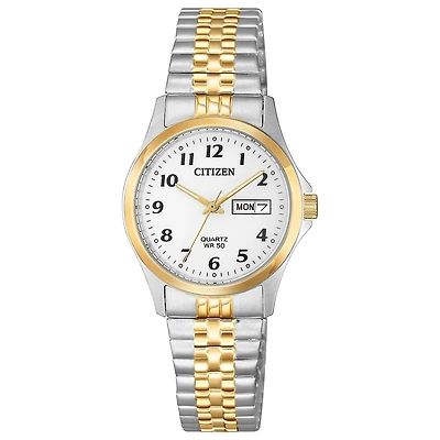 Citizen Quartz Womens Two Tone Stainless Steel Bracelet Watch Eq2004-95a