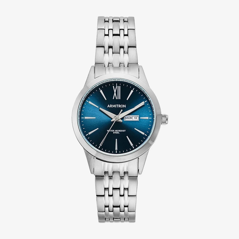Armitron Womens Silver Tone Stainless Steel Bracelet Watch 75/5836nvsv