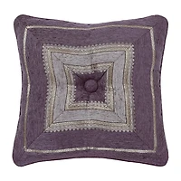 Five Queens Court Dominique Square Throw Pillow