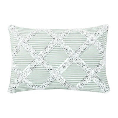 Royal Court Rialto Sage Rectangular Throw Pillow