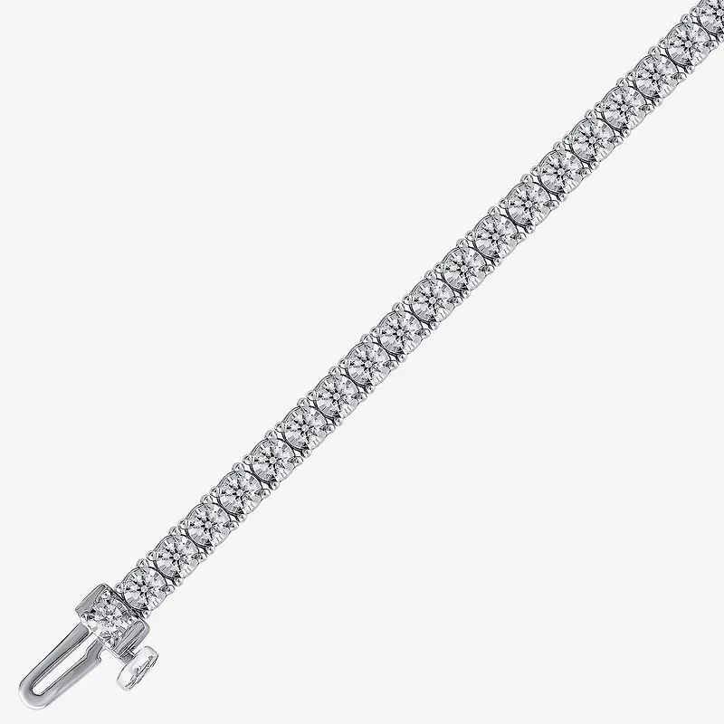 (H-I / I1) 2 CT. T.W. Lab Grown White Diamond 10K or Yellow Gold 7.25 Inch Tennis Bracelet