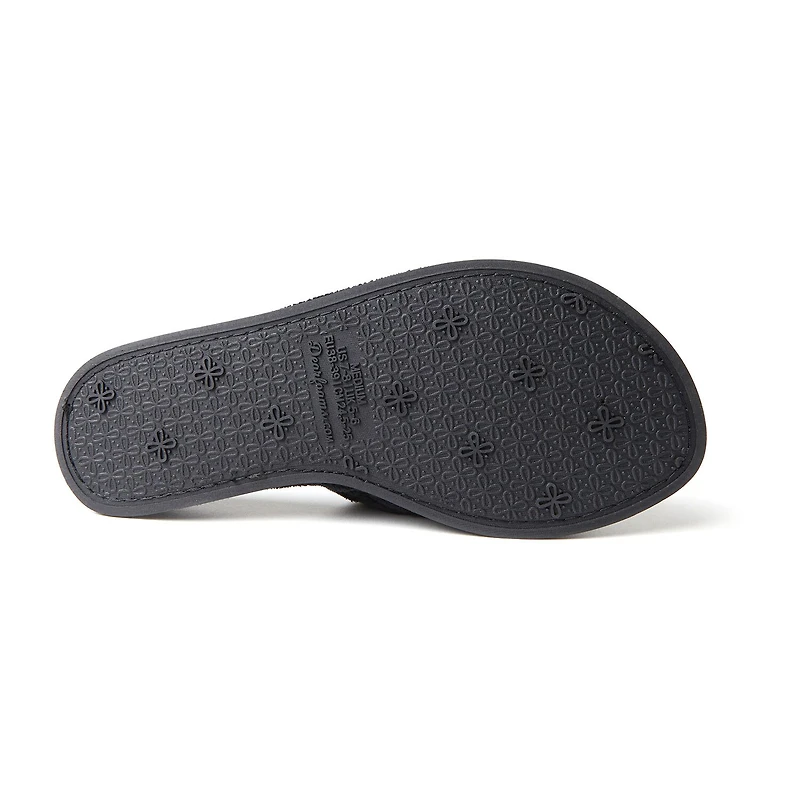 Dearfoams Beatrice Quilted Terry Womens Memory Foam Slip-On Slippers