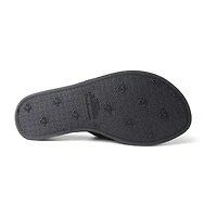 Dearfoams Beatrice Quilted Terry Womens Memory Foam Slip-On Slippers