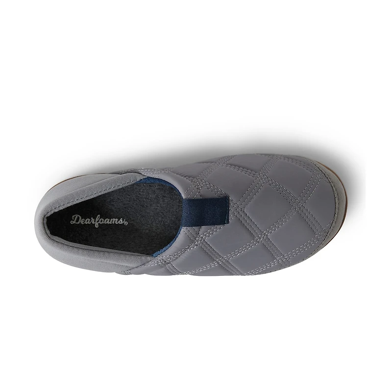Dearfoams River Closed Back With Collapsible Heel Womens Memory Foam Slip-On Slippers