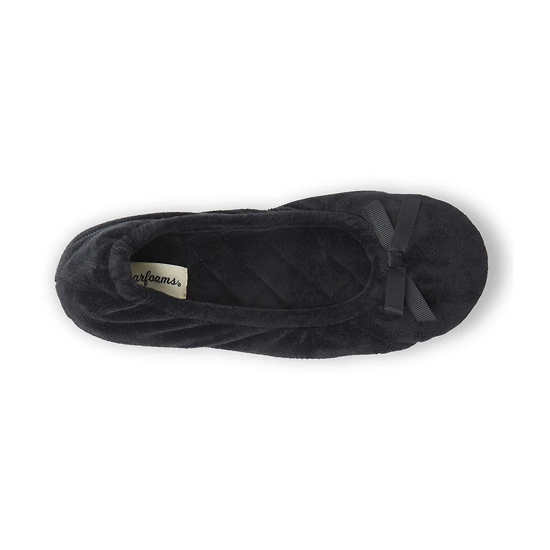 Dearfoams Layla Womens Ballerina Slippers