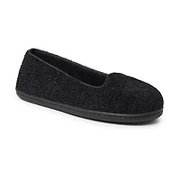 Dearfoams Rebecca Chenille Closed Back Womens Memory Foam Slip-On Slippers