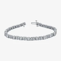 Womens CT. T.W. Natural White Diamond 10K Gold 7.5 Inch Tennis Bracelet