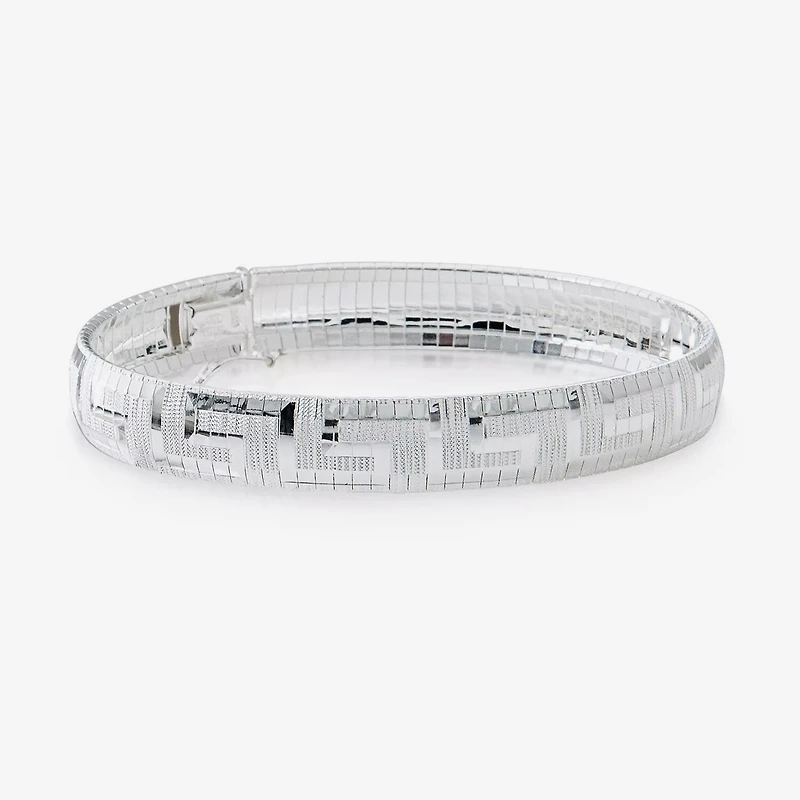 Made in Italy Womens Sterling Silver 7.5 Inch Link Bracelet