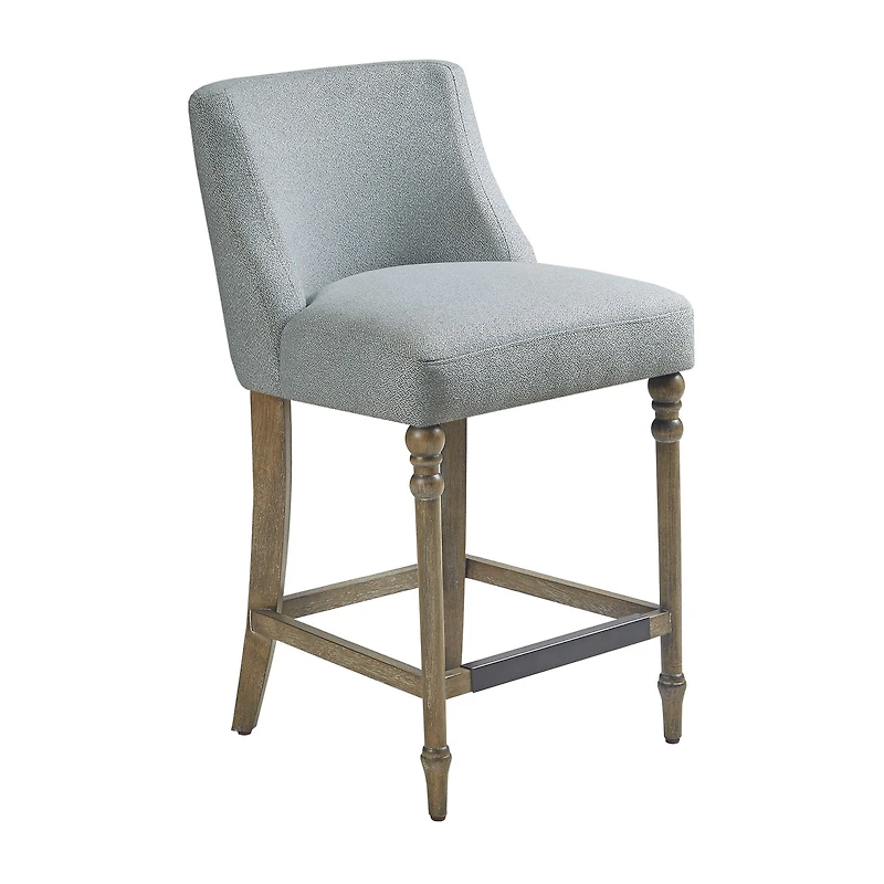 Martha Stewart Delaney Counter Height Upholstered Bar Stool