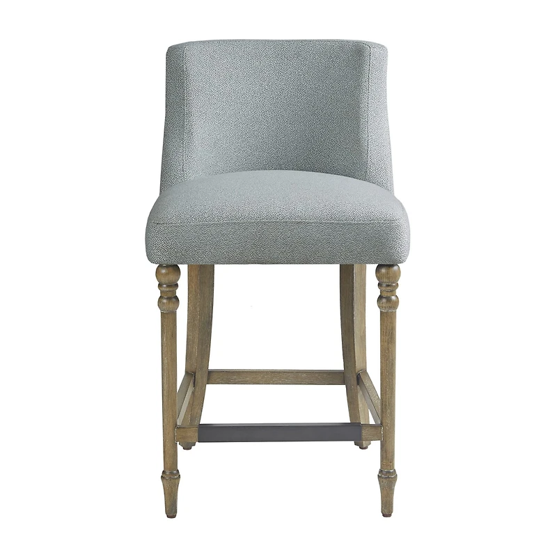 Martha Stewart Delaney Counter Height Upholstered Bar Stool