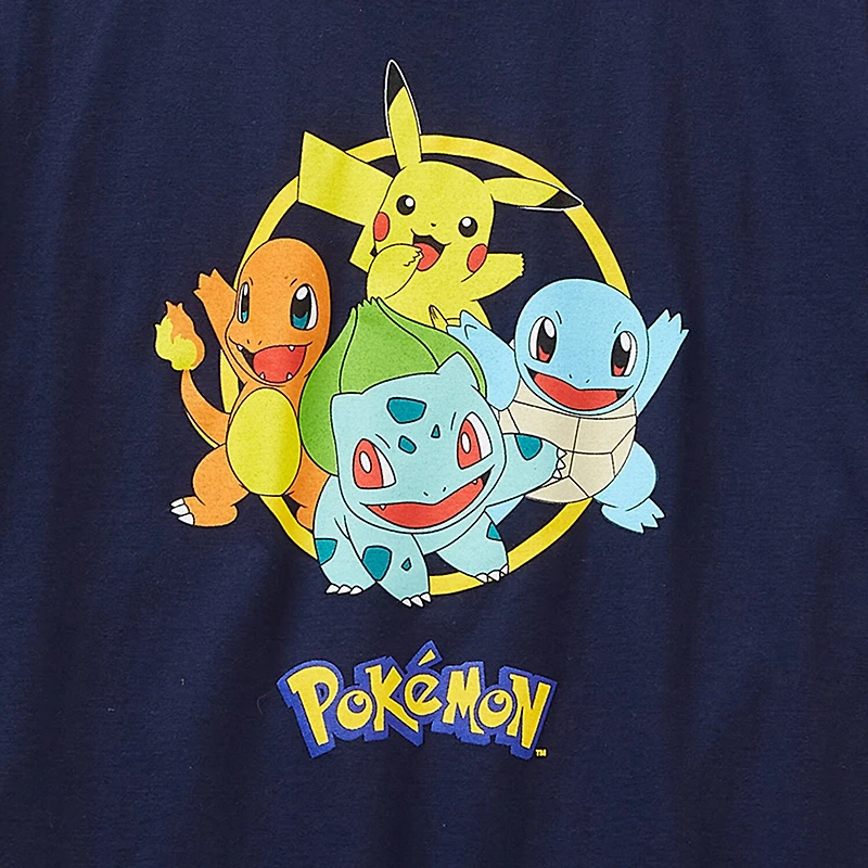 Little & Big Kid Boys Crew Neck Short Sleeve Regular Fit Pokemon Graphic T-Shirt