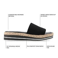 Journee Collection Womens Rosey Slide Sandals