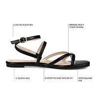 Journee Collection Womens Serissa Flat Sandals