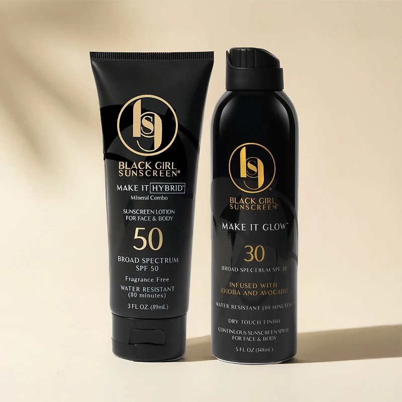 Black Girl Sunscreen Make It Hybrid Zinc And Lavender Sunscreen Spf50