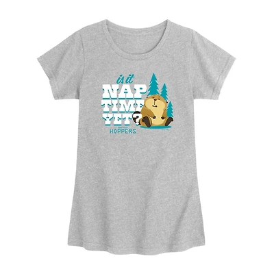 Disney Collection Toddler Girls Scoop Neck Short Sleeve Classic Fit Hoppers Graphic T-Shirt
