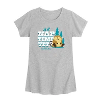 Disney Collection Toddler Girls Scoop Neck Short Sleeve Classic Fit Hoppers Graphic T-Shirt