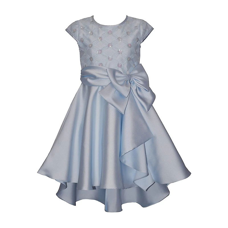 Bonnie Jean Big Kid Girls Short Sleeve Cap Fit + Flare Dress