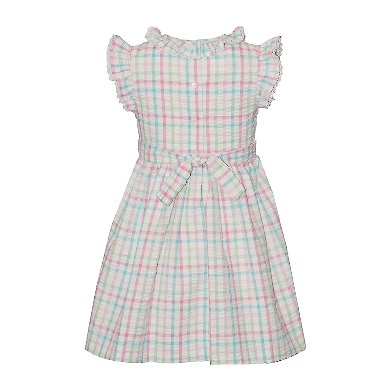 Bonnie Jean Little Girls Sleeveless Flutter A-Line Dress