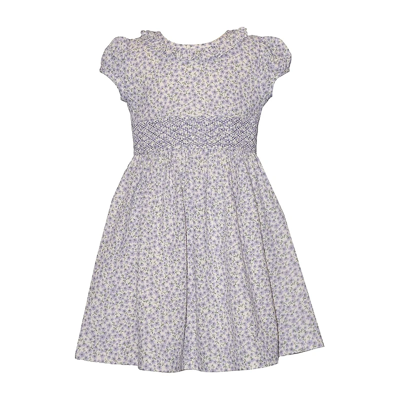 Bonnie Jean Little Girls Short Sleeve Puffed A-Line Dress