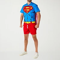 Novelty Mens Short Sleeve Regular Fit Superman Graphic T-Shirt
