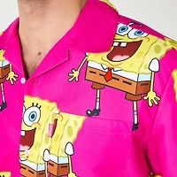 Novelty Mens Short Sleeve Regular Fit Spongebob Graphic T-Shirt